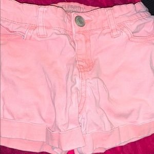 Pink Jean shorts size 12 girls